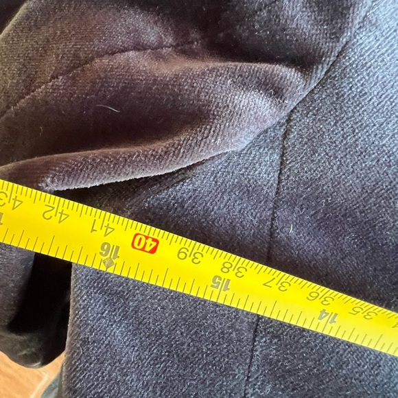 FRAME "The Classic" Velvet Blazer in Charcoal Gray - Picture 9 of 11